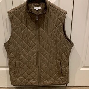 Peter Millar Men's Quilted Tan Vest